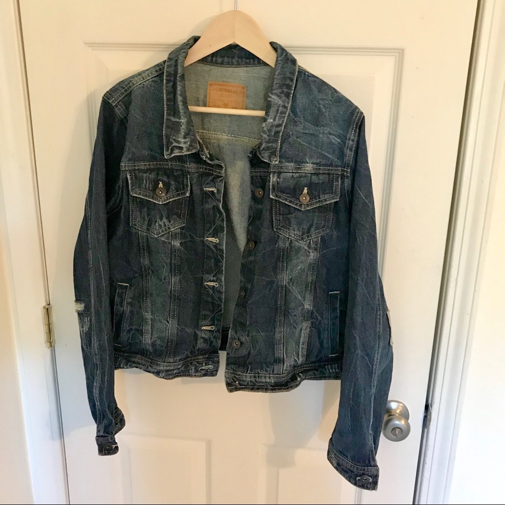 Distressed Jean Jacket